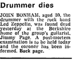 drummer dies bonzo