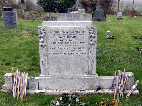 John Bonham Drum Grave Tribute